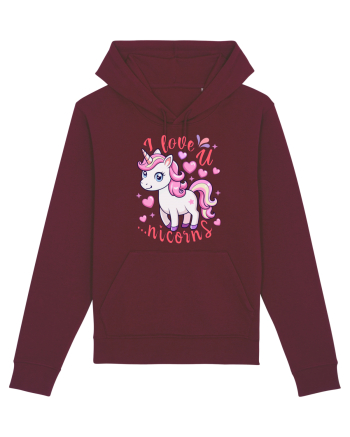 Imi place de tine. Pardon, de unicorni Burgundy