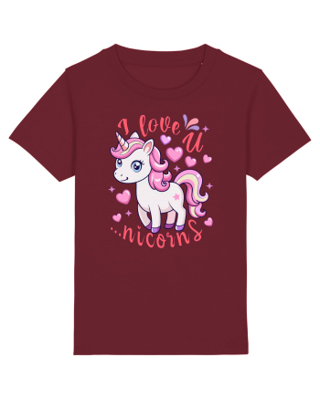 Imi place de tine. Pardon, de unicorni Burgundy