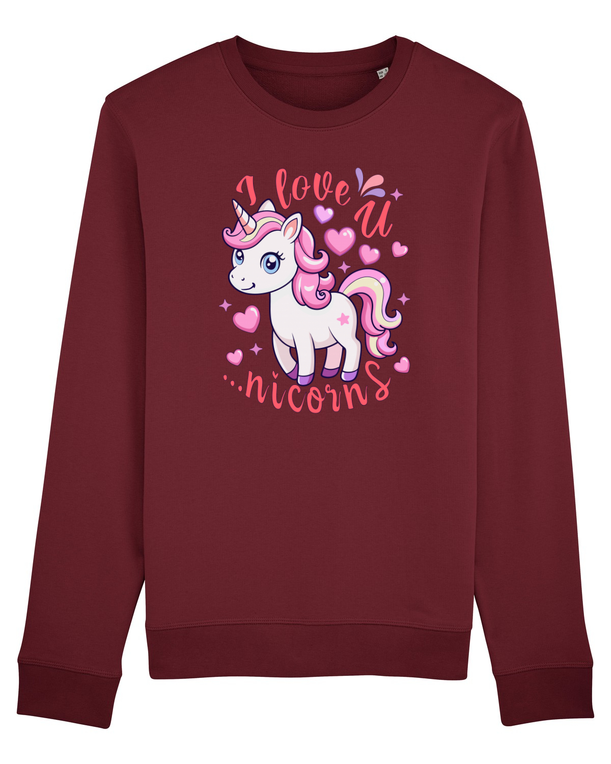 Bluză mânecă lungă Unisex Rise Burgundy