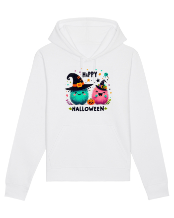 Happy Halloween cute ghost  White