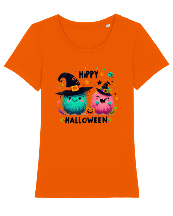 Happy Halloween cute ghost  Bright Orange