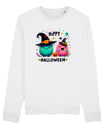 Happy Halloween cute ghost  White