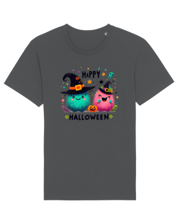 Happy Halloween cute ghost  Anthracite
