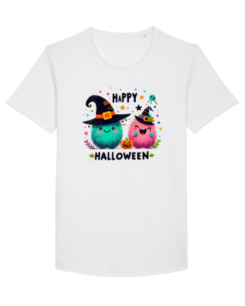 Happy Halloween cute ghost  White