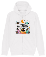 Happy Halloween cute ghost buddies Hanorac cu fermoar Unisex Connector