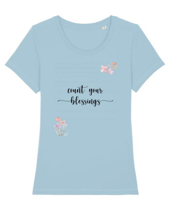 Count your Blessings Sky Blue