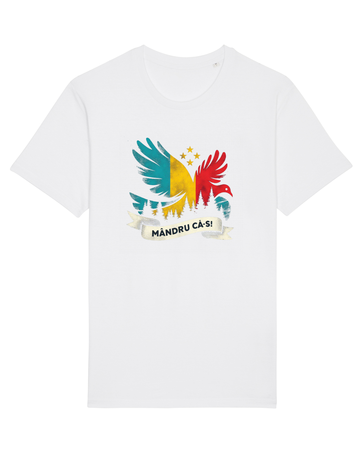 Tricou mânecă scurtă Unisex Rocker White