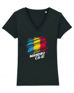 Mandru ca is! Tricou mânecă scurtă guler V Damă Evoker