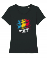 Mandru ca is! Tricou mânecă scurtă guler larg fitted Damă Expresser