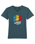 Mandru ca is! Tricou mânecă scurtă guler V Bărbat Presenter