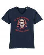 CE AR FI HALLOWEEN FARA ROMANUL DRACULA? 2 Tricou mânecă scurtă guler V Bărbat Presenter