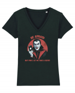 DRACULA - BE AFRAID, BUT FIRST, LET ME TAKE A SELFIE Tricou mânecă scurtă guler V Damă Evoker