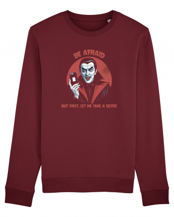 DRACULA - BE AFRAID, BUT FIRST, LET ME TAKE A SELFIE Burgundy