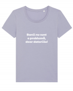 Banii nu sunt o problema, doar datoriile! Tricou mânecă scurtă guler larg fitted Damă Expresser