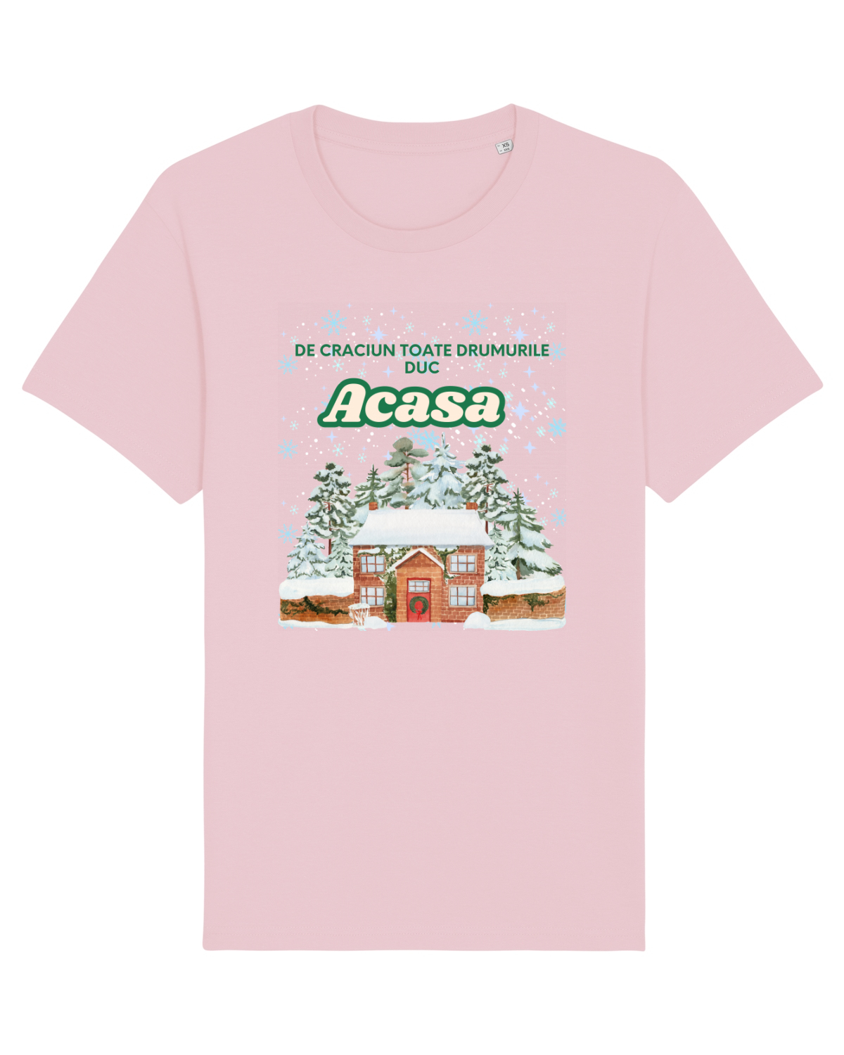 Tricou mânecă scurtă Unisex Rocker Cotton Pink