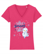 Snowbody Tricou mânecă scurtă guler V Damă Evoker