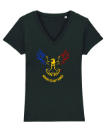 MANDRU CA SUNT ROMAN - acvila de munte Tricou mânecă scurtă guler V Damă Evoker