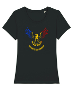 MANDRA CA SUNT ROMANCA - acvila de munte Tricou mânecă scurtă guler larg fitted Damă Expresser