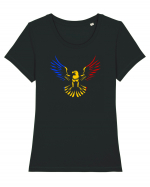 ROMAN ROMANCA ROMANIAN - Mountain Eagle - acvila de munte 1 Tricou mânecă scurtă guler larg fitted Damă Expresser