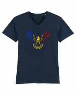 ROMAN ROMANCA ROMANIAN - Mountain Eagle - acvila de munte 1 Tricou mânecă scurtă guler V Bărbat Presenter