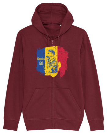 Unirea 1 Decembrie 1918 - Regele Ferdinand 1 Burgundy