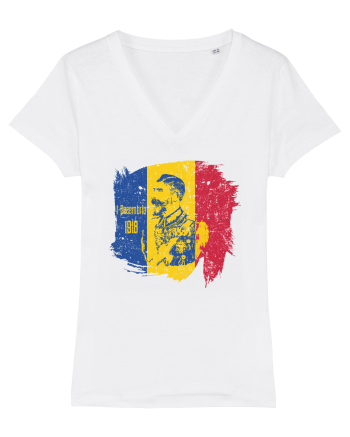 Unirea 1 Decembrie 1918 - Regele Ferdinand 1 White