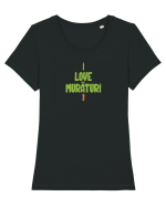 I LOVE MURATURI - IUBESC MURATURILE Tricou mânecă scurtă guler larg fitted Damă Expresser