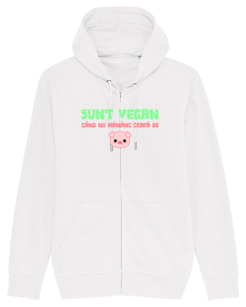 SUNT VEGAN CAND NU MANANC CEAFA DE PORC White