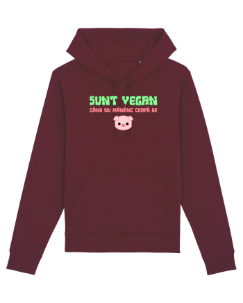 SUNT VEGAN CAND NU MANANC CEAFA DE PORC Burgundy