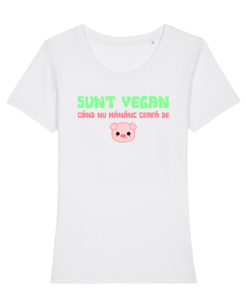 SUNT VEGAN CAND NU MANANC CEAFA DE PORC White