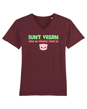 SUNT VEGAN CAND NU MANANC CEAFA DE PORC Burgundy