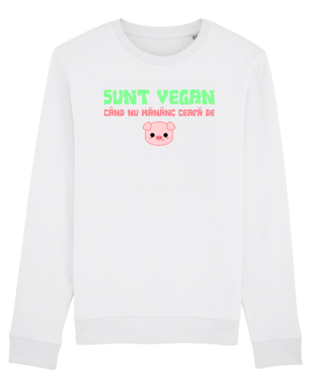 SUNT VEGAN CAND NU MANANC CEAFA DE PORC White