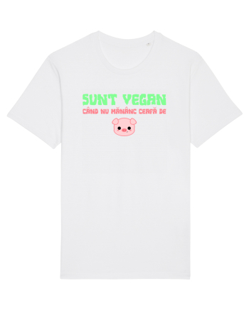 SUNT VEGAN CAND NU MANANC CEAFA DE PORC White