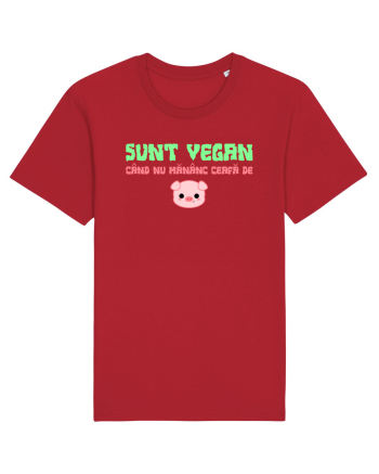 SUNT VEGAN CAND NU MANANC CEAFA DE PORC Red