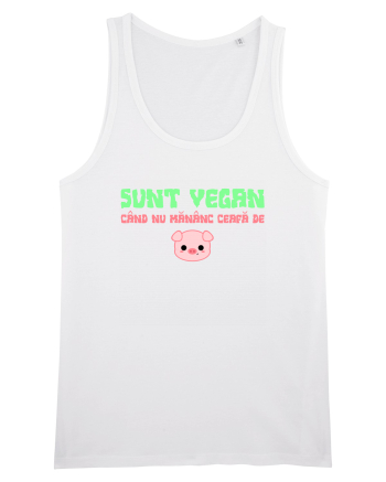 SUNT VEGAN CAND NU MANANC CEAFA DE PORC White
