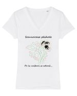 Liric pentru ea Tricou mânecă scurtă guler V Damă Evoker