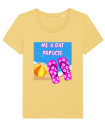Despărțire pentru ea Tricou mânecă scurtă guler larg fitted Damă Expresser