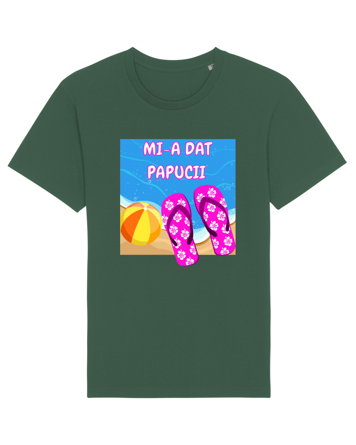 Tricou mânecă scurtă Unisex Rocker Bottle Green