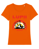 Lupii Tricou mânecă scurtă guler larg fitted Damă Expresser
