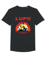 Lupii Tricou mânecă scurtă guler larg Bărbat Skater
