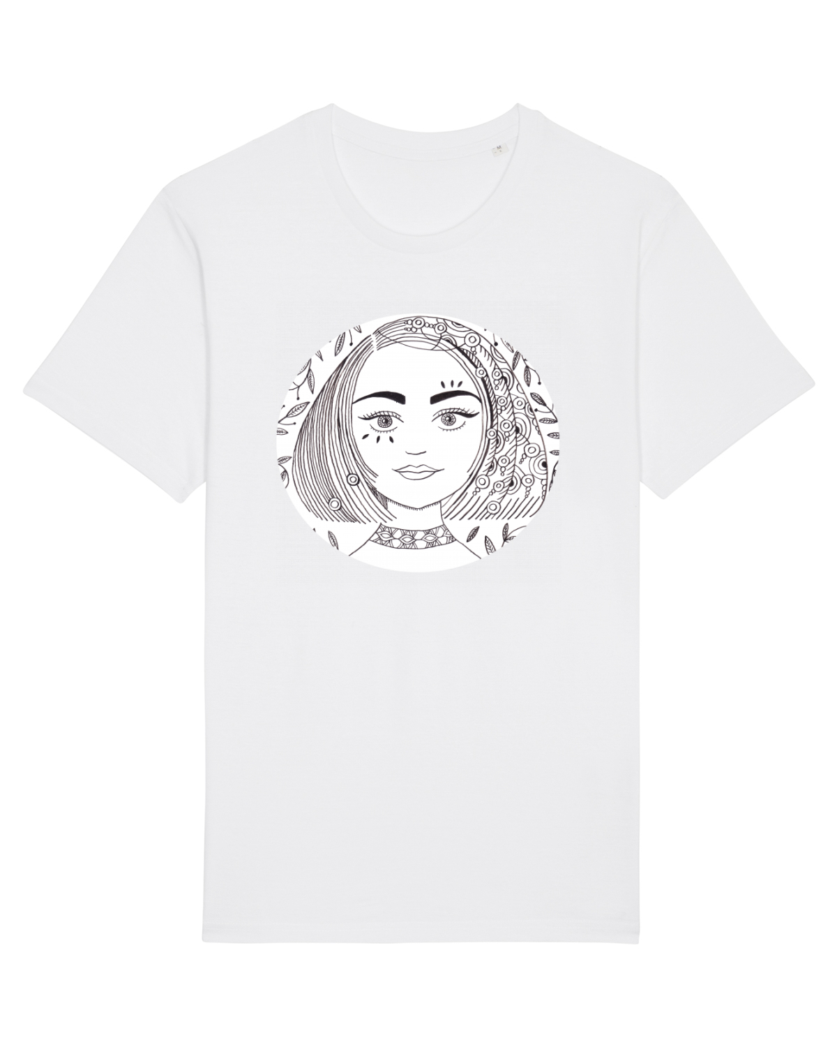 Tricou mânecă scurtă Unisex Rocker White