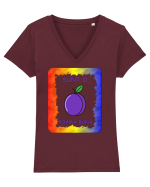 Poamă bună Tricou mânecă scurtă guler V Damă Evoker