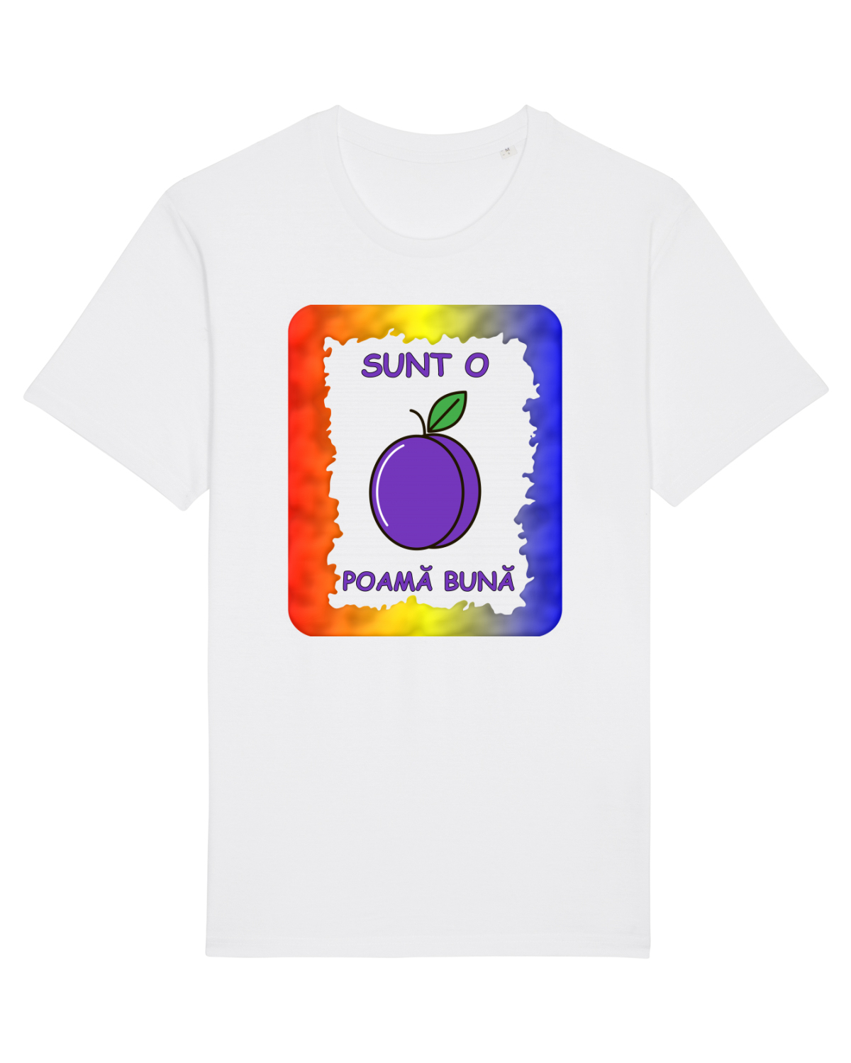 Tricou mânecă scurtă Unisex Rocker White
