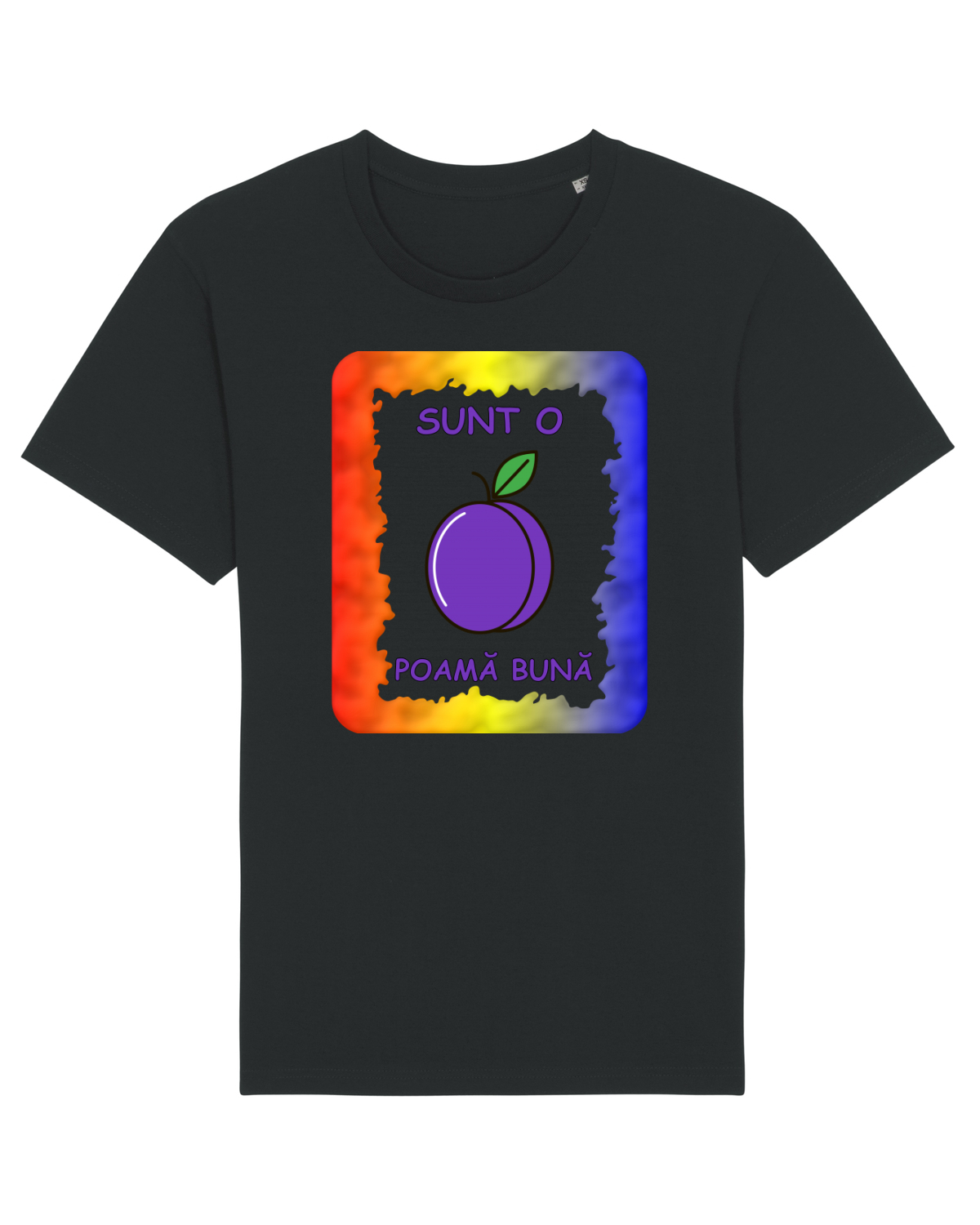 Tricou mânecă scurtă Unisex Rocker Black