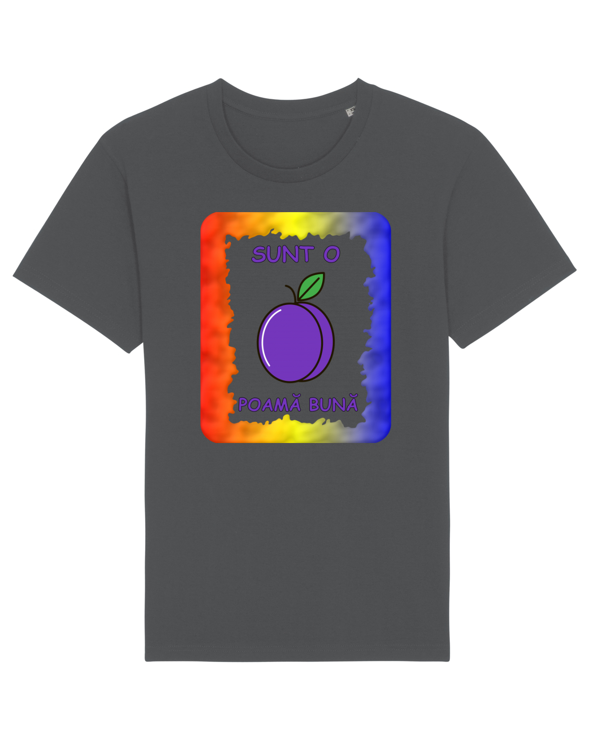 Tricou mânecă scurtă Unisex Rocker Anthracite