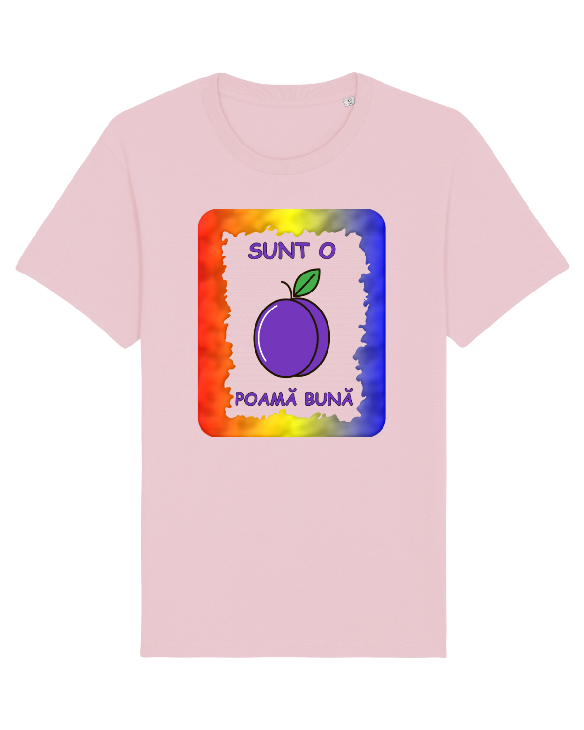 Tricou mânecă scurtă Unisex Rocker Cotton Pink