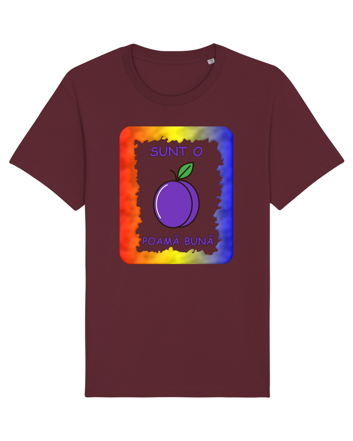 Tricou mânecă scurtă Unisex Rocker Burgundy