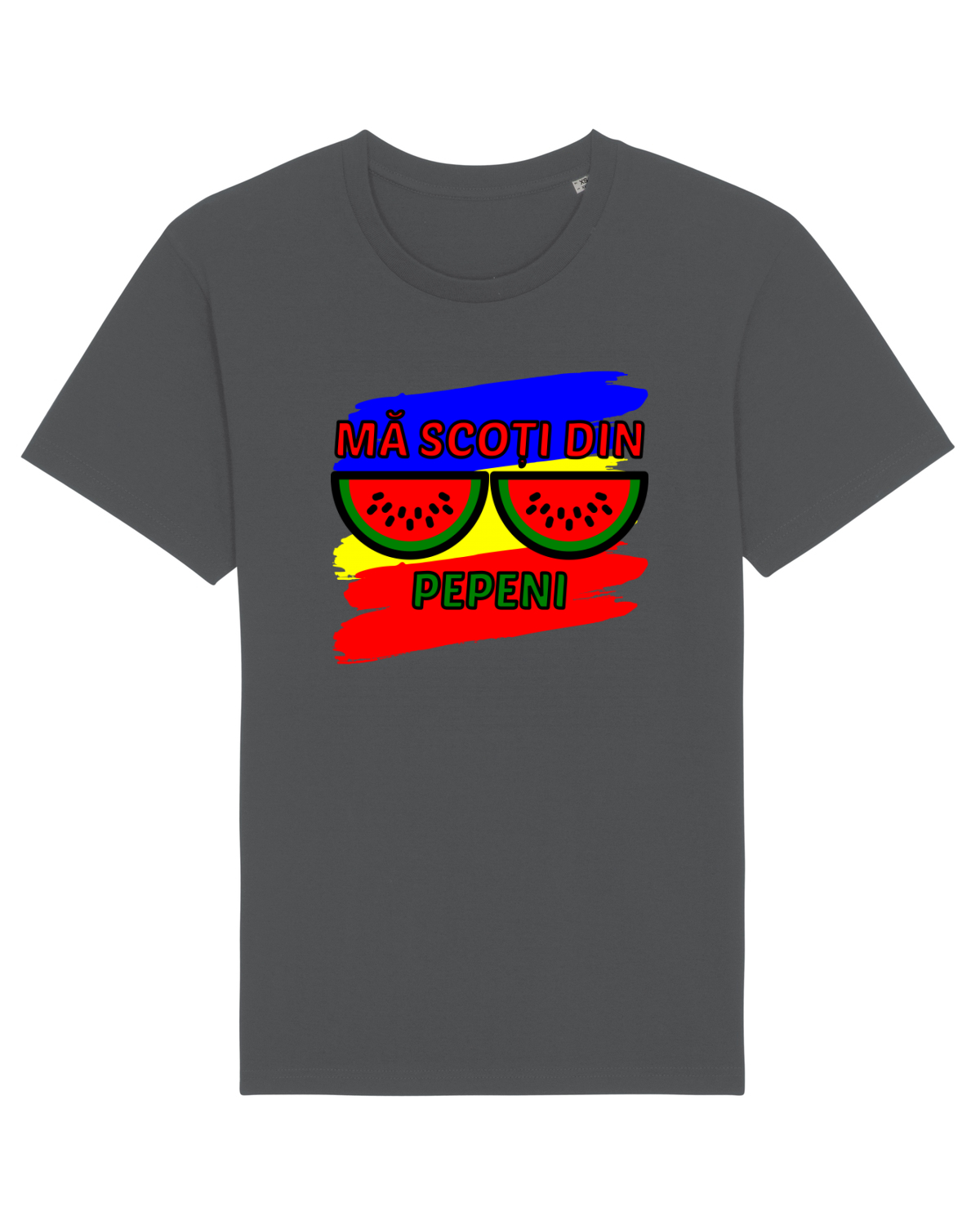 Tricou mânecă scurtă Unisex Rocker Anthracite