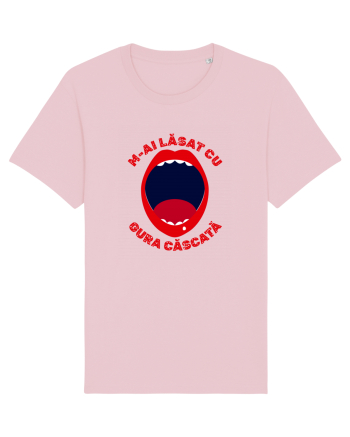 Cu gura căscată Cotton Pink