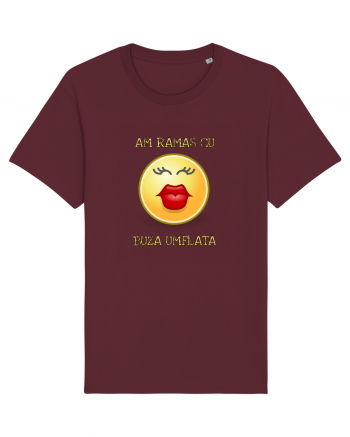 Cu buza umflată Burgundy